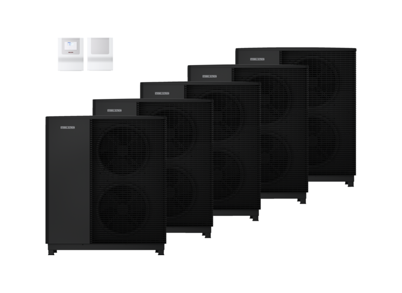 STIEBEL ELTRON Luft-Wasser-Wärmepumpen WPL-A 13.2 Plus HK 400 5x Set