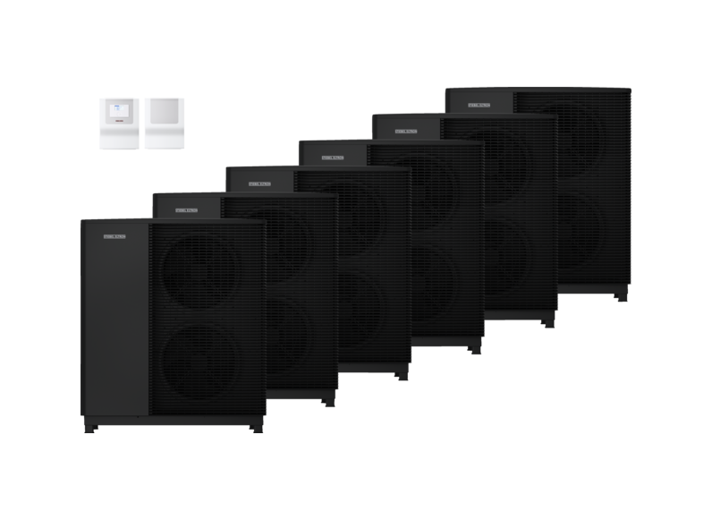 STIEBEL ELTRON Luft-Wasser-W&auml;rmepumpen WPL-A 13.2 Plus HK 400 6x Set