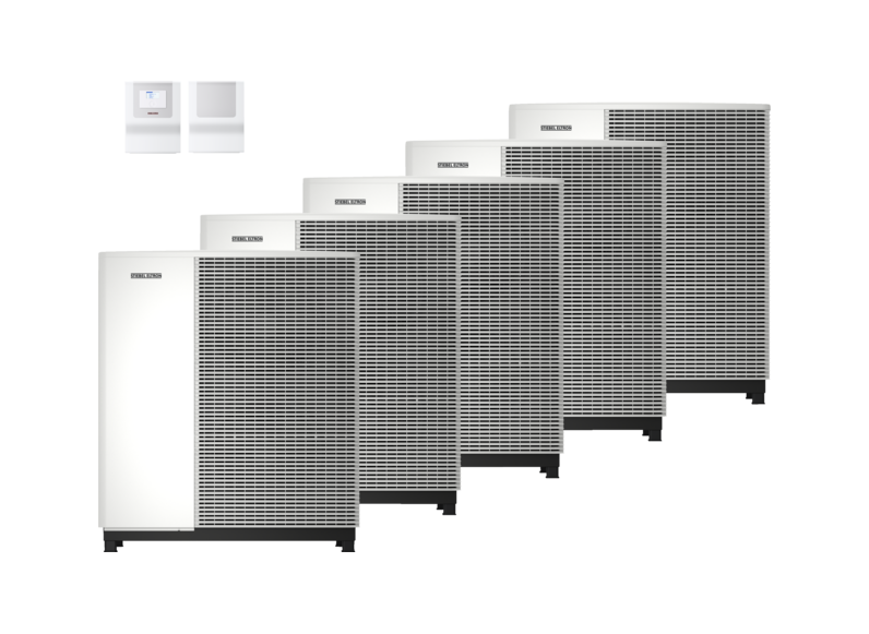 STIEBEL ELTRON Luft-Wasser-W&auml;rmepumpen WPL-A 13.2 W Plus HK 400 5x Set