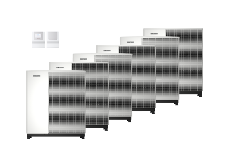 STIEBEL ELTRON Luft-Wasser-W&auml;rmepumpen WPL-A 13.2 W Plus HK 400 6x Set