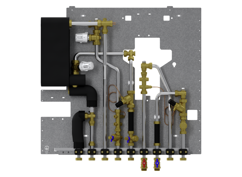 STIEBEL ELTRON Wohnungsstation Trinkwasser und Heizung WS-4L 2 Plus S