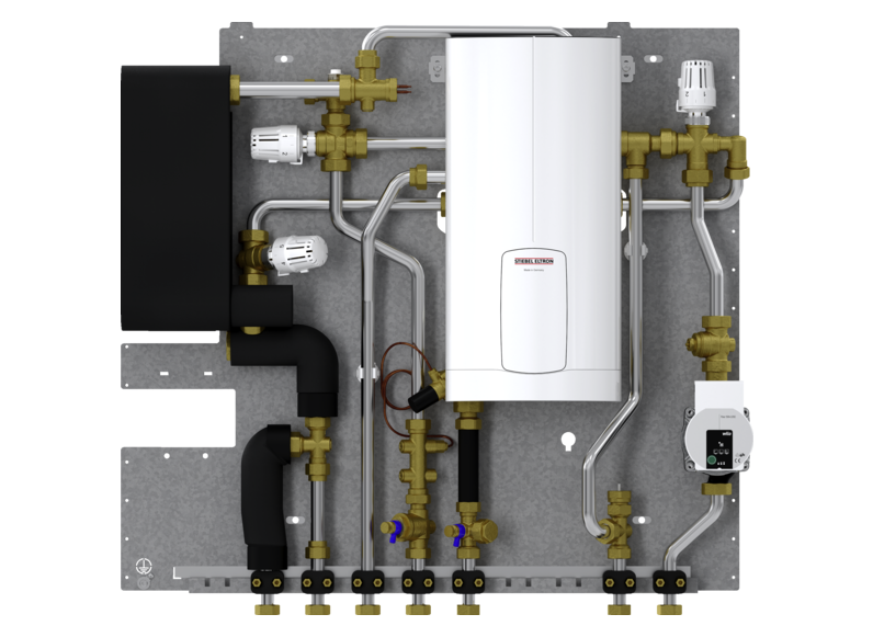 STIEBEL ELTRON Wohnungsstation Trinkwasser und Heizung mit elektrischer Nacherw&auml;rmung WS-DUO-T Premium