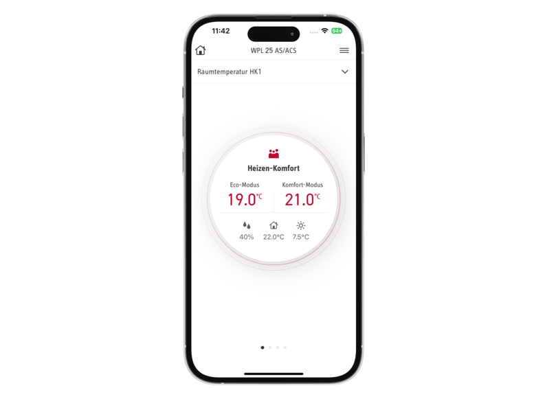 STIEBEL ELTRON Regelung / Energiemanagement MyStiebel-App Android