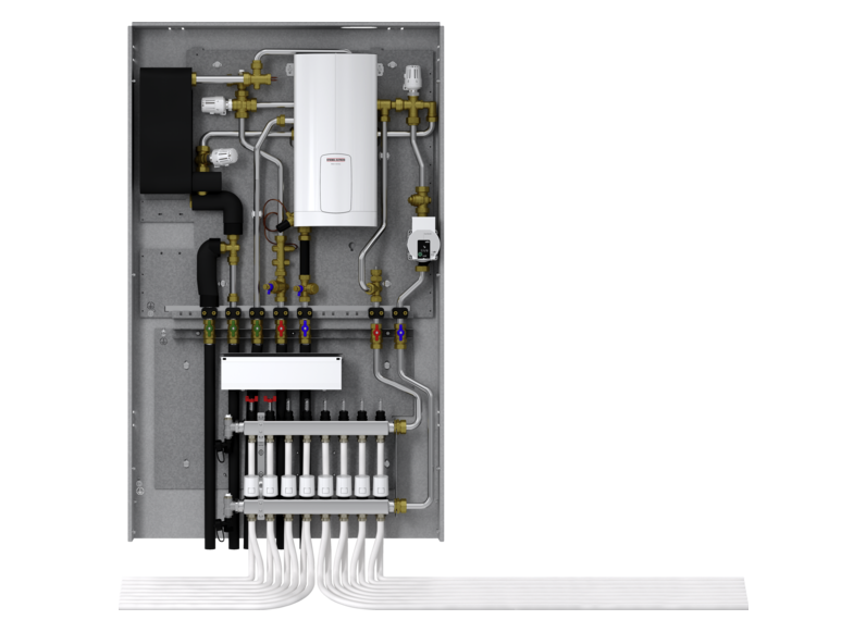 STIEBEL ELTRON Wohnungsstation Trinkwasser und Heizung mit elektrischer Nacherw&auml;rmung WS-DUO-T Premium